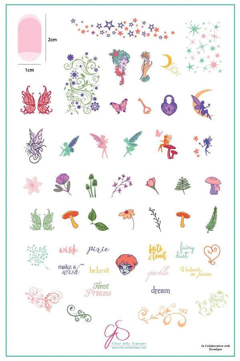 CJS Pixie Perfect Stamping Plate - DK BEAUTY