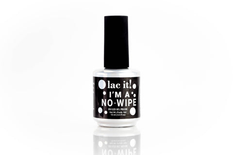en Vogue Lac It! I'm A No-Wipe soak-off top coat with a high gloss shine. UV/LED gel polish in a brush bottle