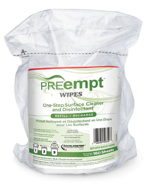 PREempt RTU Wipes Refill (160) - DK BEAUTY