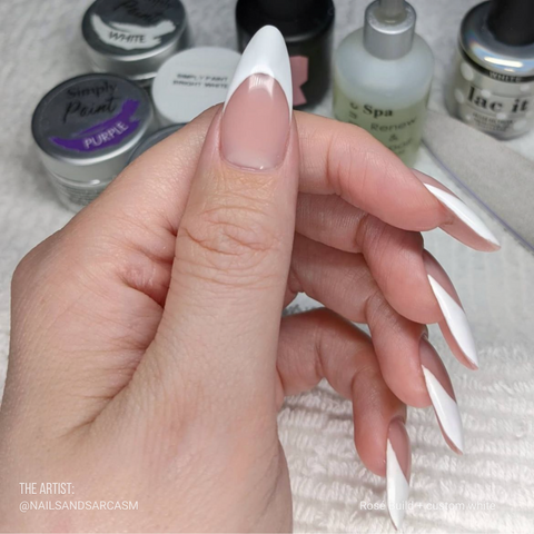 en Vogue CBS Build Rose medium dusty pink self-levelling hard gel for Professional nails and extensions on manicured nails