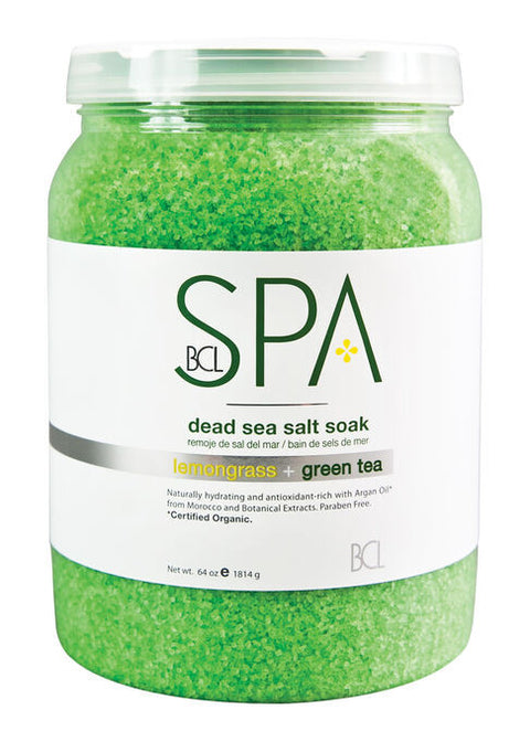 BCL SPA Lemongrass + Green Tea Tree Salt Soak 64oz