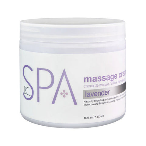 BCL Spa Lavender + Mint Massage Cream 16oz