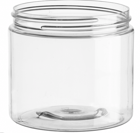 16oz Clear PET Butter Tub - DK BEAUTY