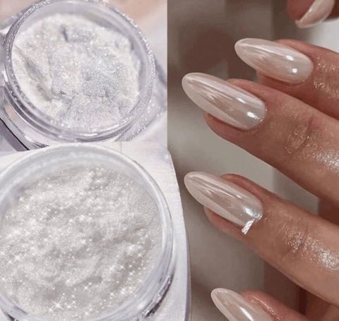 Pearl White Chrome Powder - DK BEAUTY