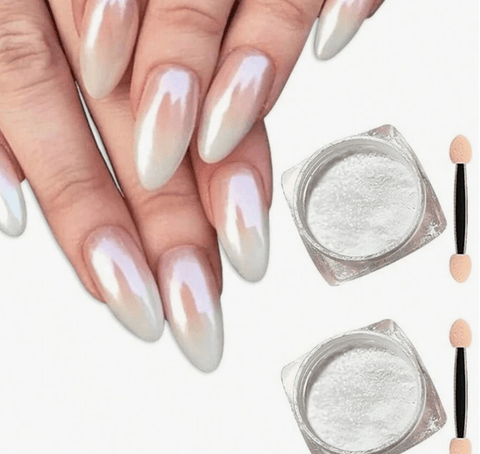 Pearl White Chrome Powder - DK BEAUTY