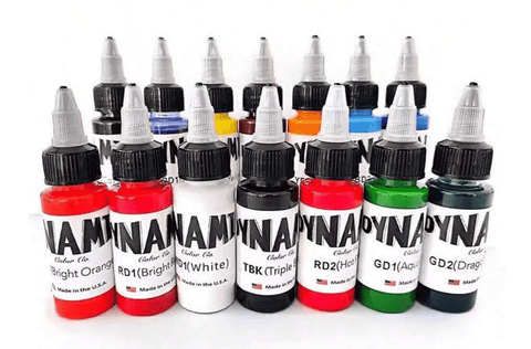 Dynamic Professional Tattoo Ink Colour Bundle (14) - DK BEAUTY
