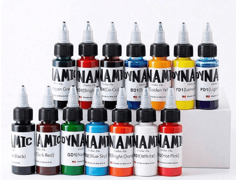 Dynamic Professional Tattoo Ink Colour Bundle (14) - DK BEAUTY
