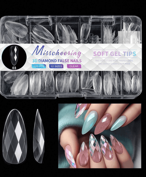 Diamond Soft Gel Tips (120) - DK BEAUTY