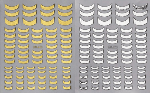 Gold & Silver French Tip Stickers - DK BEAUTY