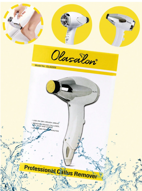 OlaSalon Electric Foot Callus Remover – 12 Sanding Attachments