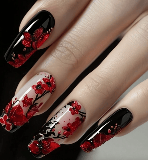 Designed Full Cover Nail Tips - DK BEAUTY