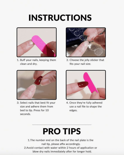 Designed Full Cover Nail Tips - DK BEAUTY