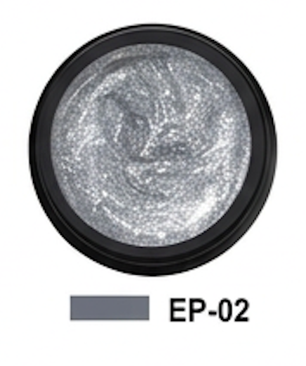 EP-02 Silver 3D Gel Paint colour