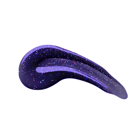 en Vogue Lac It! Tanzanite deep indigo base with purple and blue microglitters UV/LED gel nail polish for professional nails and extensions swatch