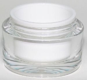 2oz Cosmetic Jar w/White Lid - DK BEAUTY