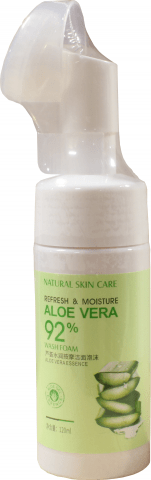 Aloe Vera Foam Cleanser w/Brush - DK BEAUTY