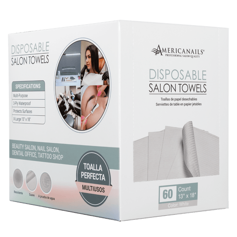 AN Disposable Salon Table Towels White (60) - DK BEAUTY