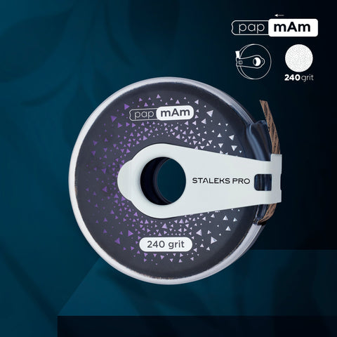 Disposable abrasive tape papmAm EXCLUSIVE in a plastic case