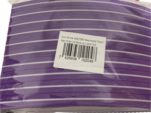 SunShine Purple Half Moon Buffers (10) - DK BEAUTY