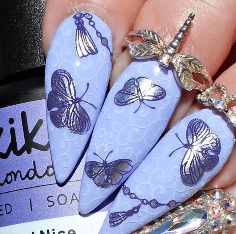 CJS Floral Tassel Stamping Plate - DK BEAUTY