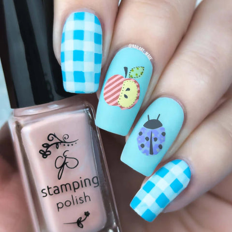 CJS Patterned Spring Stamping Plate - DK BEAUTY