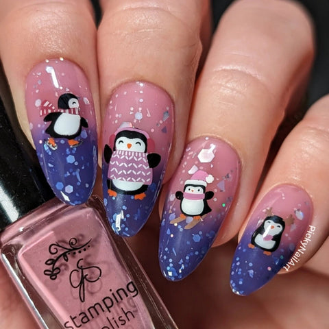 CJS Ice Cap Adventures Stamping Plate - DK BEAUTY