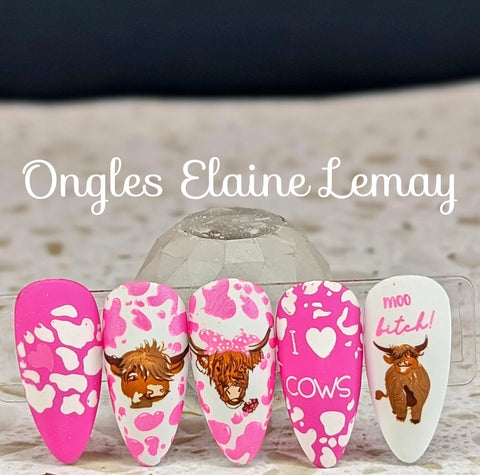 CJS - Highland Cow Stamping Plate - DK BEAUTY