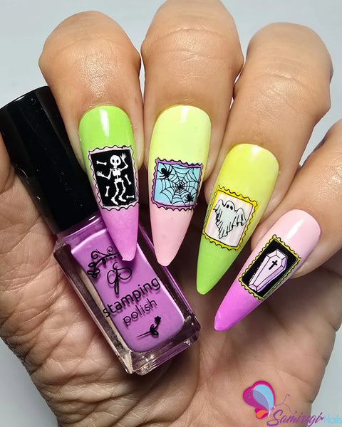 Clear Jelly Stamper Paranormal Post Halloween Stamping Plate