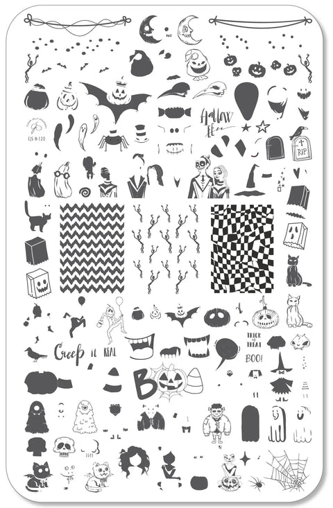 CJS - Creep It Real Stamping Plate - DK BEAUTY