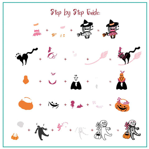 CJS - Ghoulish Giggles Stamping Plate - DK BEAUTY
