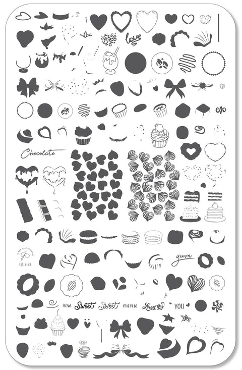 CJS Sugar Rush Stamping Plate - DK BEAUTY