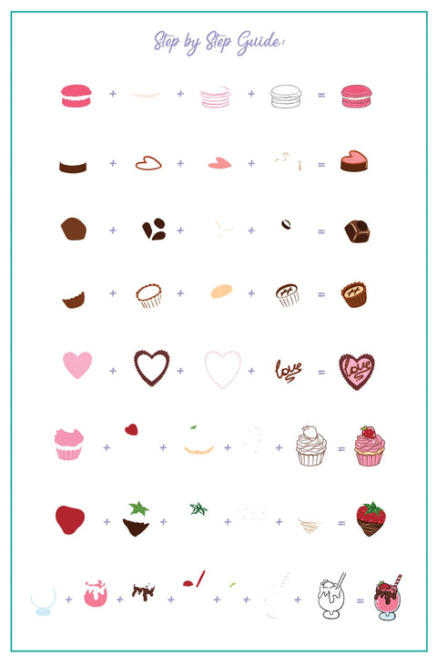 CJS Sugar Rush Stamping Plate - DK BEAUTY
