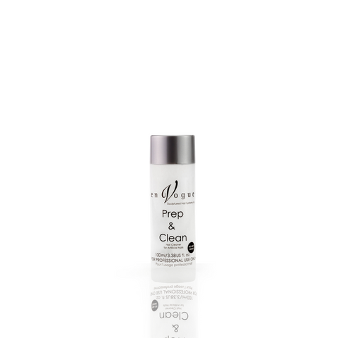 en Vogue Prep & Clean cleanser and natural nail dehydrator 100 ml bottle for professional manicures and extensions