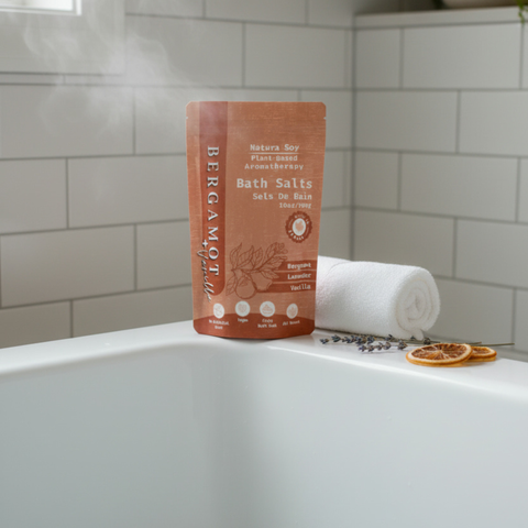 Natura Soylights Bergamot Vanilla Bath Soak, 10 oz