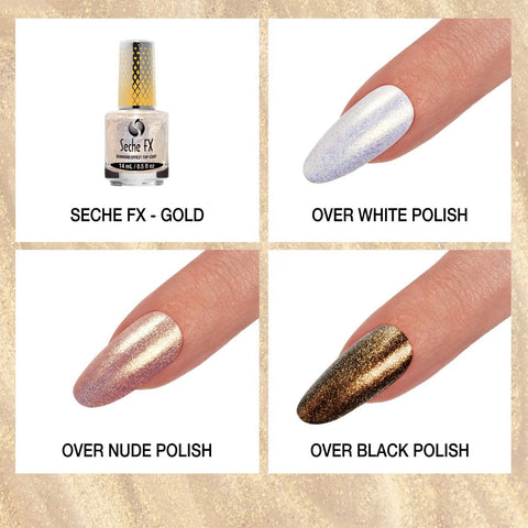Seche FX Diamond Effect Gold - DK BEAUTY