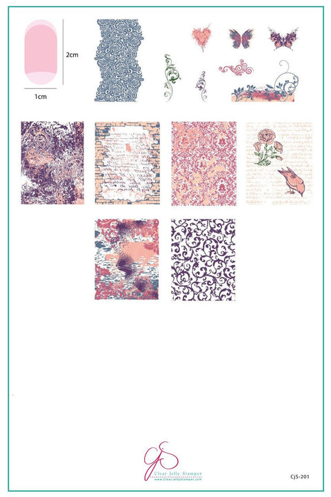 Clear Jelly Stamper - Grunge Series Chic - DK BEAUTY