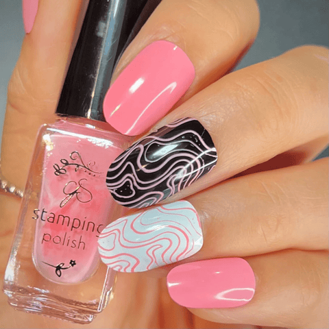 CJS Bubble Pop Pink Stamping Colour - DK BEAUTY