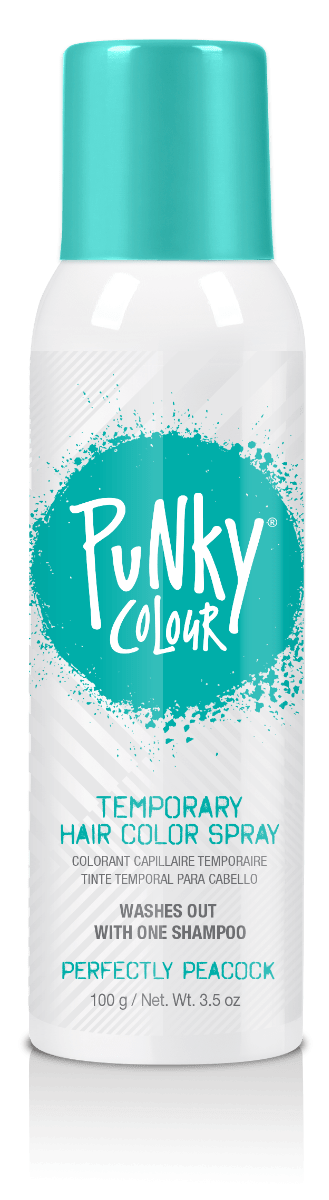 Punky Colour Temporary Hair Colour Spray - Perfectly Peacock - DK BEAUTY