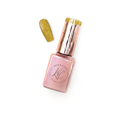 Velvet Confetti Matte Top Coat - Gold - DK BEAUTY