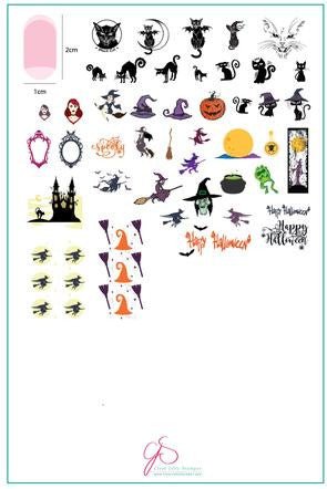 CJS - Be - Witched Stamping Plate - DK BEAUTY