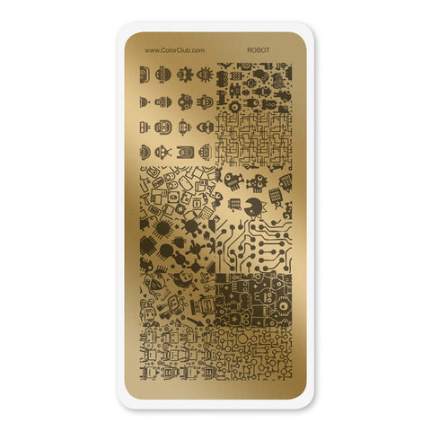 Color Club Stamping Plate - Robot - DK BEAUTY