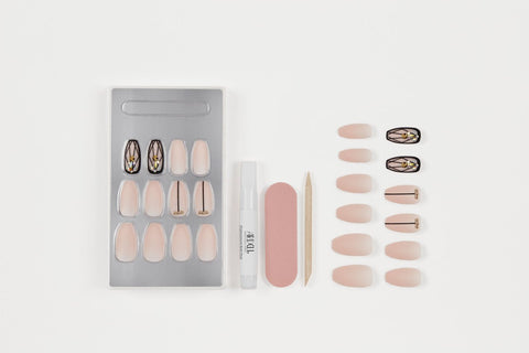 Ardel Nail Addict Blush Geometric Crystals Tips - DK BEAUTY