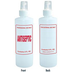 Antiseptic Spray Bottle 8oz (Empty) - DK BEAUTY