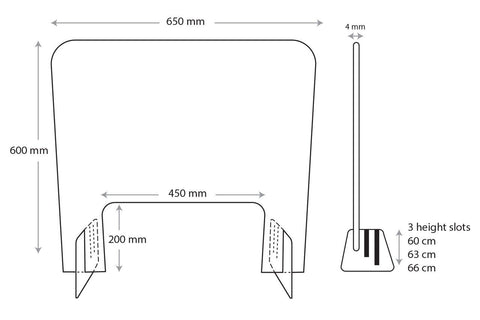 Babyliss Pro • Desk Protective Barrier (ea) - DK BEAUTY