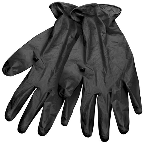 Black Vinyl Gloves - Large - DK BEAUTY