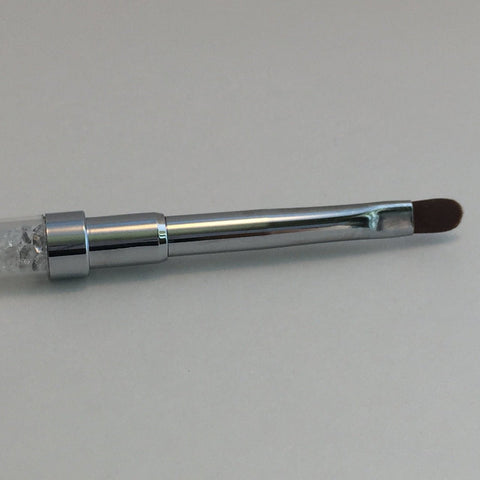 Clear Jelly Stamper - Pretty In Pink Bling Brush (double ended) - DK BEAUTY