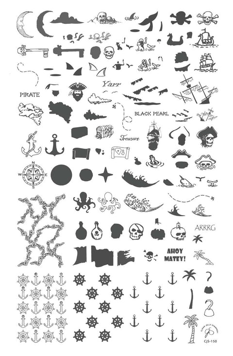 Clear Jelly Stamper - Anchors Away - DK BEAUTY
