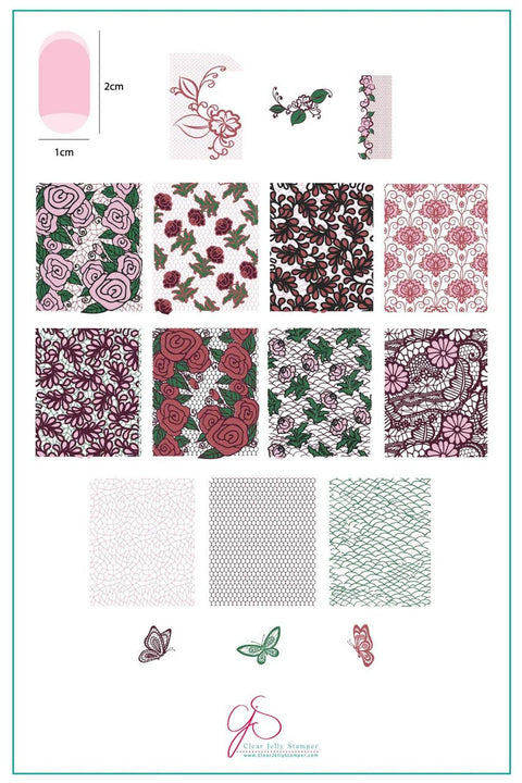 Clear Jelly Stamper - Just Add Lace - DK BEAUTY