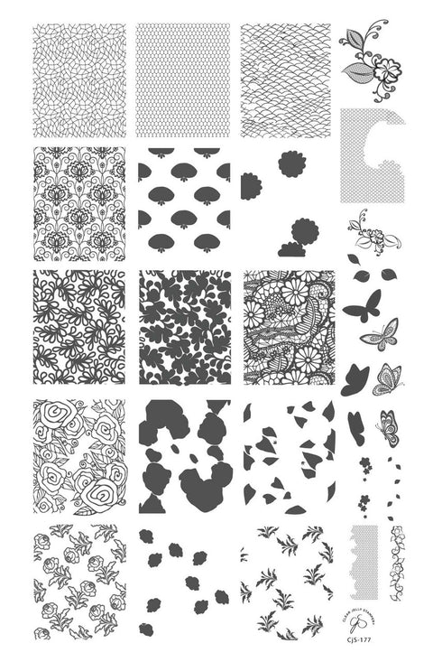 Clear Jelly Stamper - Just Add Lace - DK BEAUTY