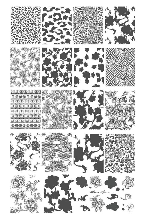 CJS Textiles Series 3 Stamping Plate - DK BEAUTY